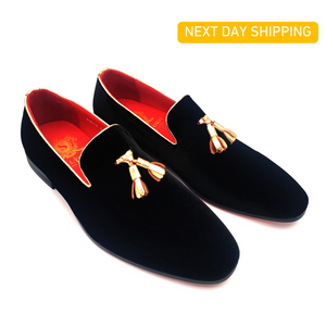 
                  
                    Belgian Loafers - Gold Tassel Loafers
                  
                