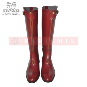 
                  
                    Equestrian - Oxblood Leather Riding Boots
                  
                