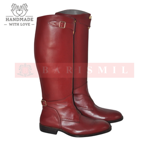 
                  
                    Equestrian - Oxblood Leather Riding Boots
                  
                