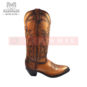 
                  
                    Cowboy Boots - Tan Leather
                  
                