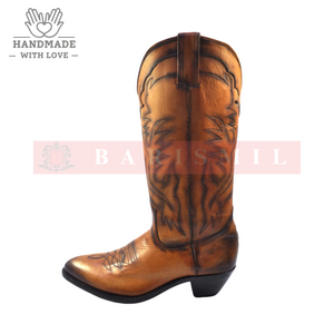 
                  
                    Cowboy Boots - Tan Leather
                  
                